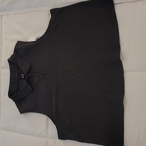Gap - Sleeveless Cropped Pique Polo
